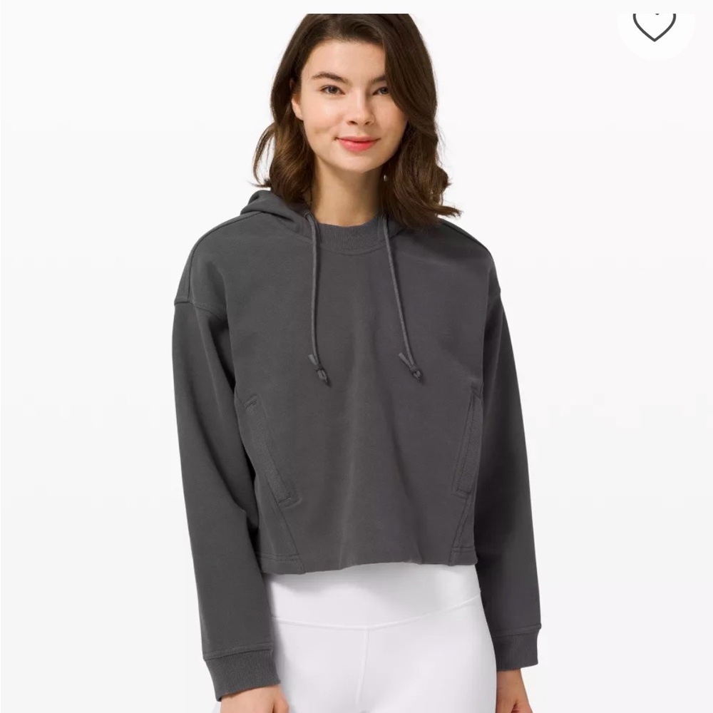 lululemon Cool Crescent Charcoal Gray Hoodie